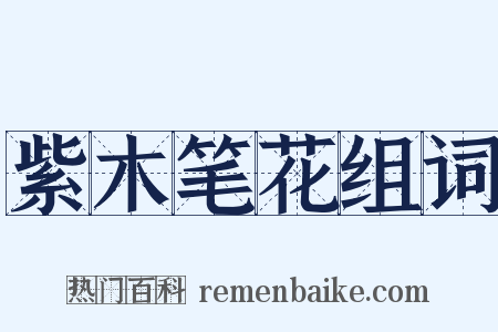 紫木笔花组词是什么意思的图片